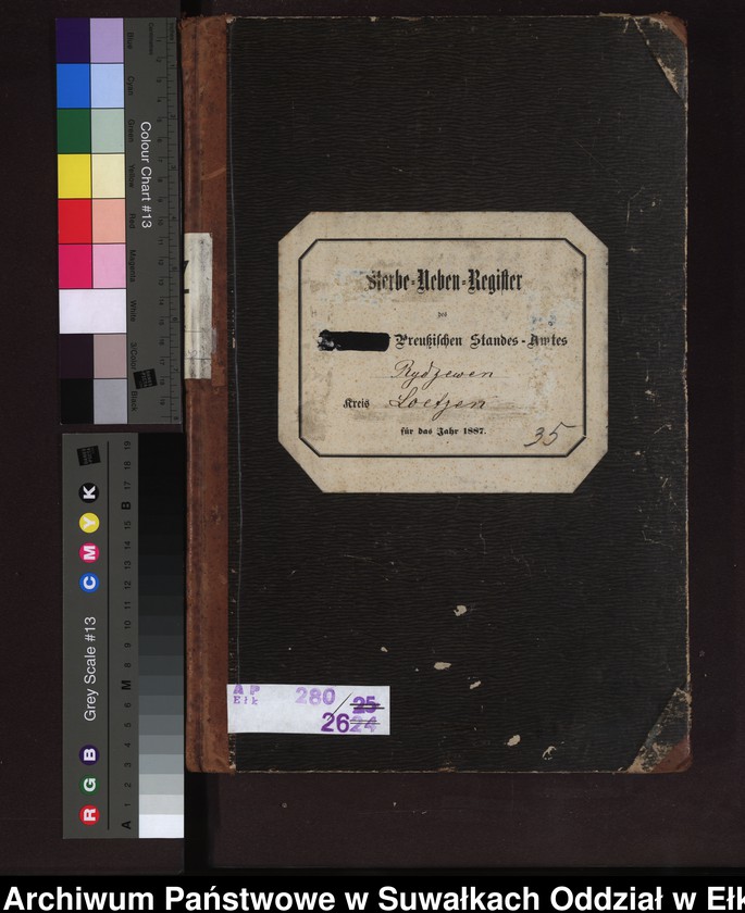 image.from.unit.number "Sterbe-Neben-Register des Preussischen Standes-Amtes Rydzewen Kreis Loetzen"