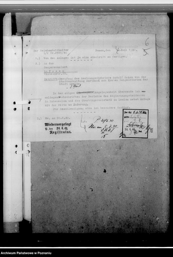 Obraz 11 z jednostki "Grimm, Rudolf - Bürgermeister in Leslau (Włocławek)"