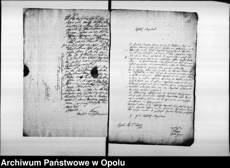 Obraz 11 z jednostki "Acta des Magistrats zu Oppeln betreffend Verpflegung der Einquartirung"