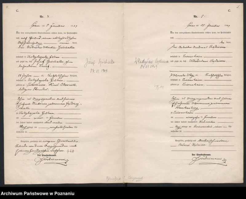 Obraz 5 z jednostki "Księga miejscowa zgonów [Rejestr główny zgonów]"