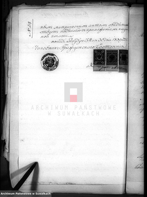 image.from.unit.number "Dokumenty o brakososčetavšichsja Evrejach v Serejskom božničnom Okruge za 1889 god"