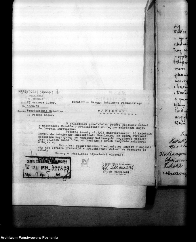 Obraz 6 z jednostki "Inspektorat Szkolny - Jarocin [różna korespondencja oraz ustrój szkół w 1931 roku]"