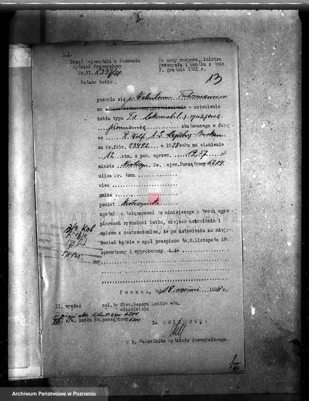 image.from.unit.number "Tartak parowy W. Fuhrmanna w Krotoszynie nr woj. kotła"