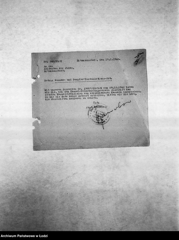 Obraz 7 z jednostki "Metall-Abteilung [Produkcja i zapotrzebowanie materiałów dla resortu pracy]"