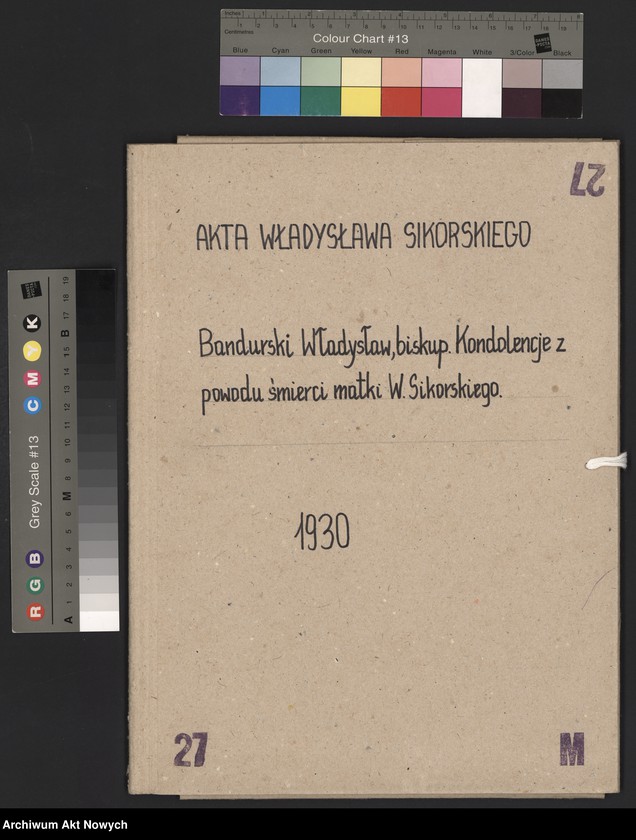 image.from.unit.number "Bandurski Władysław, biskup.  Kondolencje z powodu śmierci matki Władysława Sikorskiego."