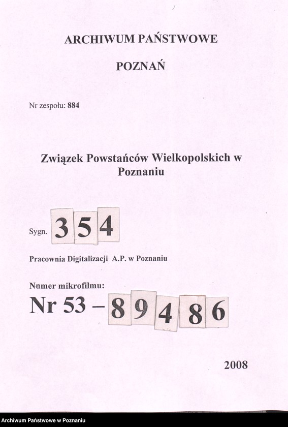 Obraz 1 z jednostki "Zbąszyń, powiat Nowy Tomyśl - komunikaty i zarządzenia Zarządu Ziem Zachodnich i Zarządu Głównego."