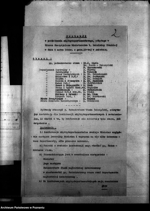 Obraz 6 z jednostki "Protokoły konferencji międzydepartamentowych"