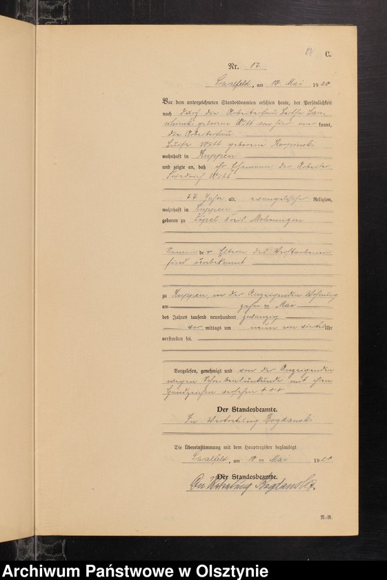 image.from.unit.number "Sterbe-Neben-Register Nr 1 - 29"