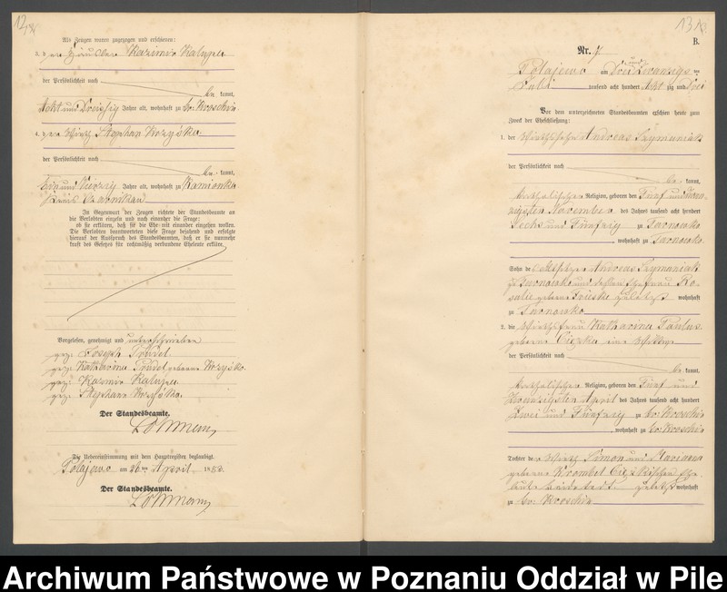 Obraz 9 z jednostki "Księga małżeństw"