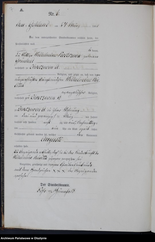 image.from.unit.number "Geburts-Haupt-Register Nr 1 - 43"