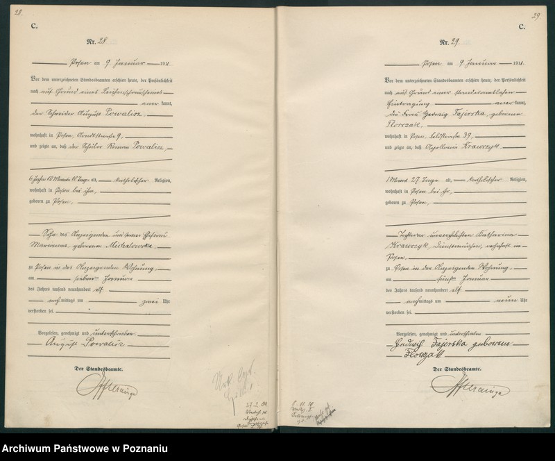 Obraz 17 z jednostki "Księga miejscowa zgonów tom I [Rejestr główny zgonów]"