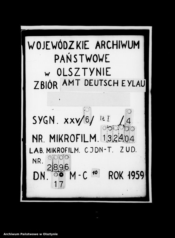 image.from.unit.number "Altes Repertorium der zwei Deutsch Eylauschen Amtsbücher und 5 Hackschiften"