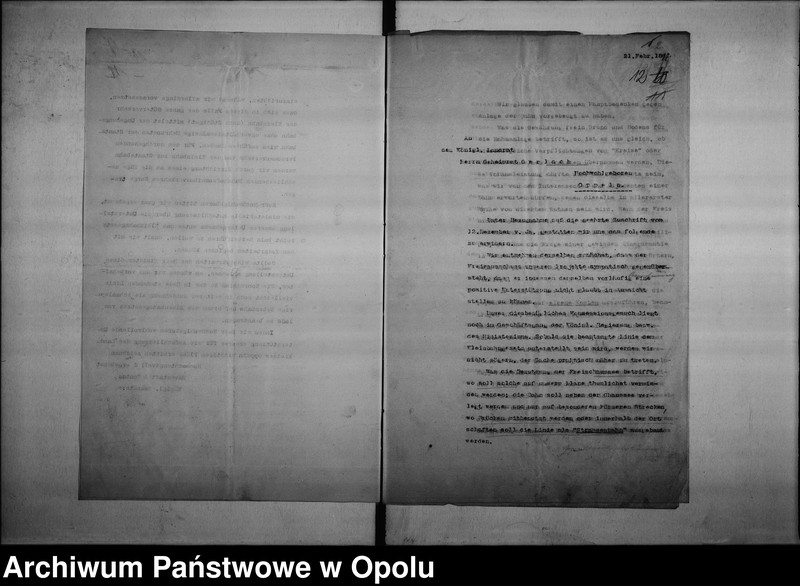Obraz 15 z jednostki "Acta des Magistrats zu Oppeln betreffend Kleinbahnproject Oppeln-Sakrau-Carlsmarkt Vol. I"