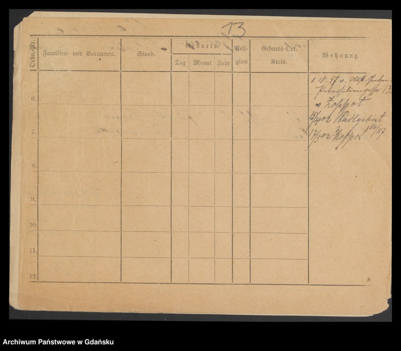 image.from.unit.number "Karty meldunkowe: Zapel - Zeitz"