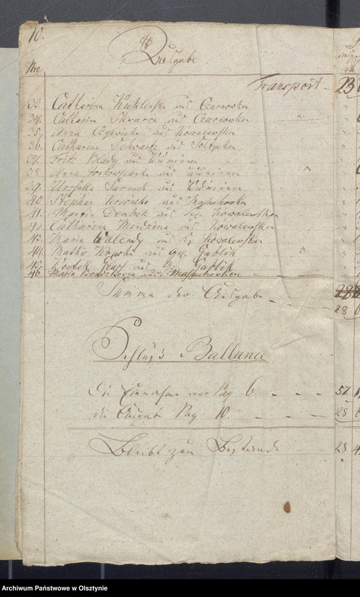image.from.unit.number "Jahr Armen Cassen Rechnung der Widminnschen Kirche"