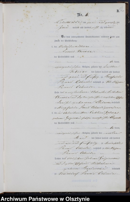 image.from.unit.number "Heiraths-Neben-Register Nr 1 - 18"