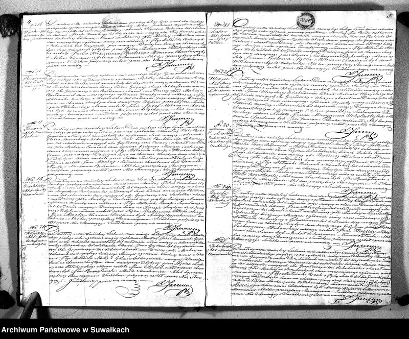 image.from.unit.number "Księga Duplikat Aktów Urodzenia, Zaślubienia i Zeyscia Parafii Liszkowskiey za rok 1845"