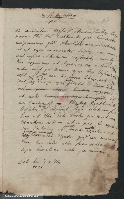 Obraz 19 z jednostki "Manuale expeditionum. Księga radziecka - korespondencja; język niemiecki, polski, łaciński"