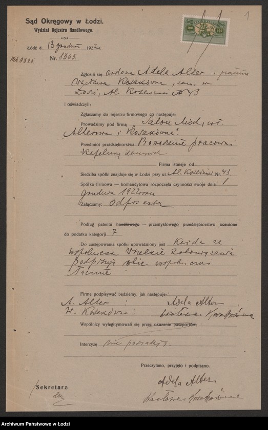 Obraz 3 z jednostki ""Salon Mód- Aalterowa i Kosakówna"- prowadzenie pracowni kapeluszy damskich"