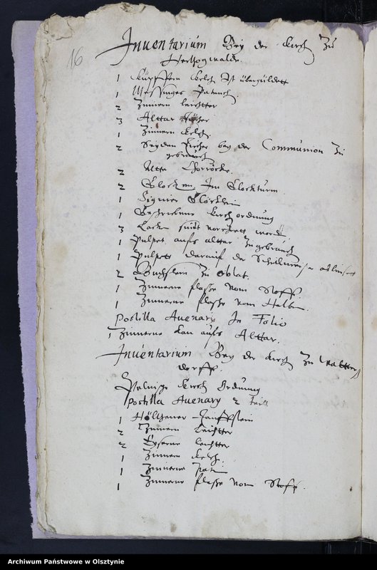 image.from.unit.number "Kirchen Rechnung des Kirchspiels Herzogswalde"