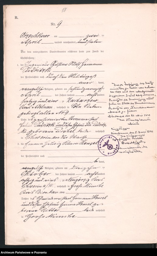 Obraz 20 z jednostki "Heirath-Neben-Register"