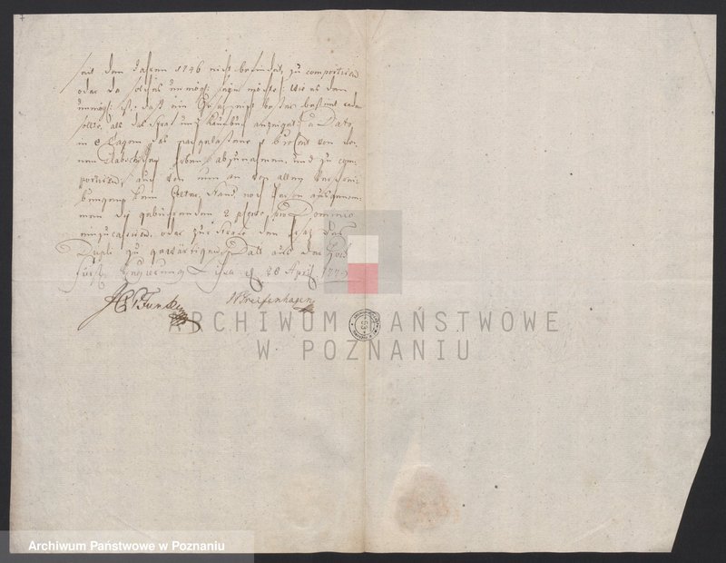 Obraz 10 z jednostki "Korespondencja - zarządzanie władzy zwierzchniej miasta Leszna w sprawach administracyjno - porządkowych i finansowych; język niemiecki"