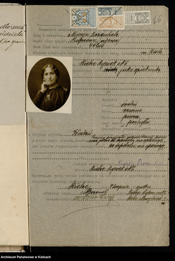 Obraz 10 z kolekcji "Wnioski o paszporty zagraniczne rok 1919111"