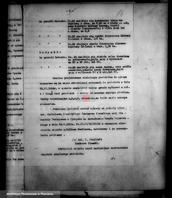 Obraz 20 z jednostki "Majątek Wysoka Mała powiatu wyrzyskiego przymusowy wykup Welter Buttner"