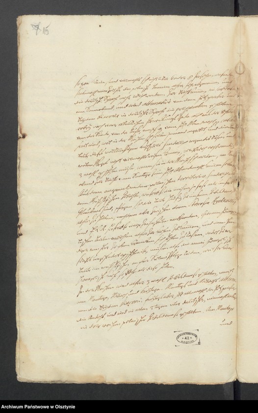 image.from.unit.number "Copia der geführten Kirchen Visitstions Recesse der Ämter Marienwerder [Kwidzyn] Schönberg [Szymbark] und Deutsch Eylau [Iława] de Anno 1738"