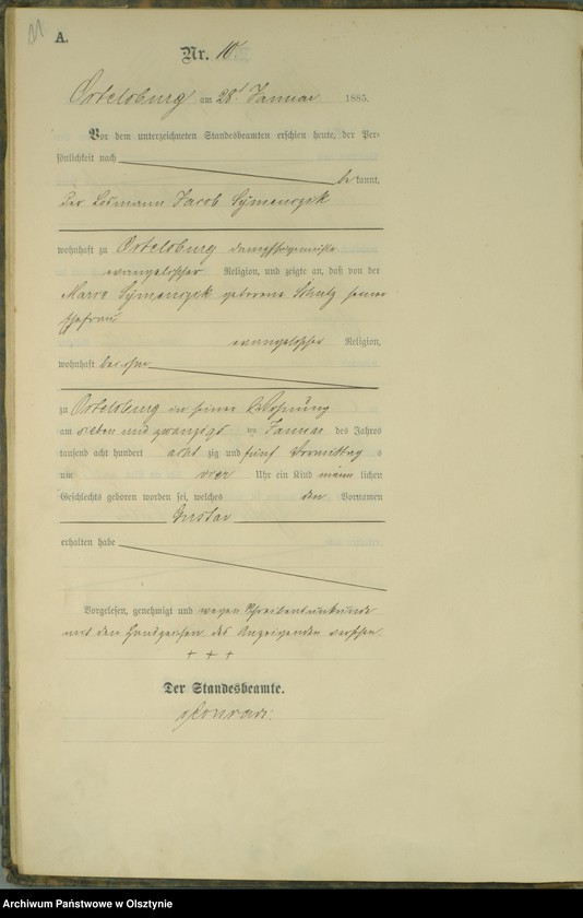 image.from.unit.number "Geburts-Haupt-Register Nr 1 - 98"