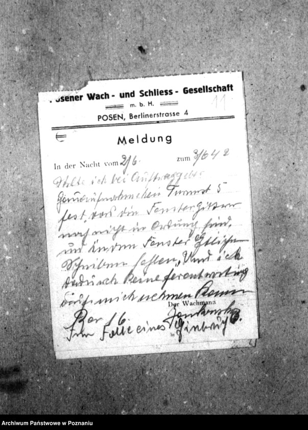 Obraz 15 z jednostki "[Korespondencja w sprawie strzeżenia obiektów Domu]."