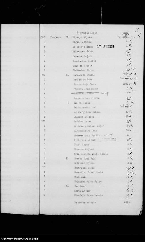 Obraz 9 z jednostki "Rejestr poborczy"