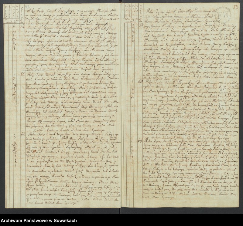 image.from.unit.number "Akta zeszłych gminy puńskiey od 1-go stycznia do dnia ostatniego grudnia 1813 roku."