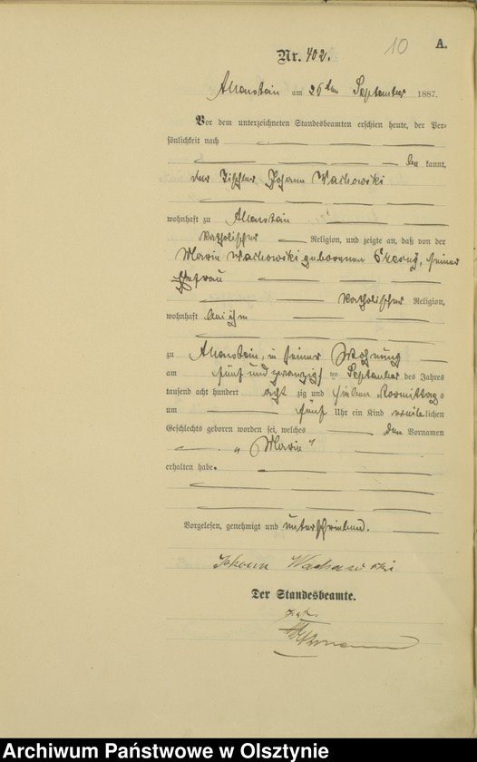 image.from.unit.number "Geburts-Haupt-Register Tom II,Nr 394 -590"