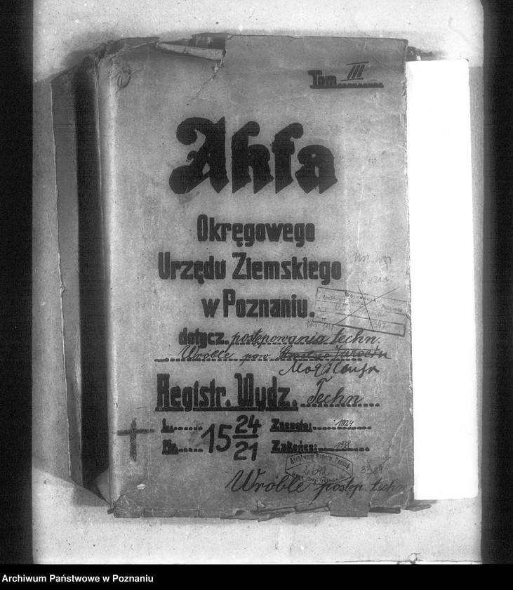 Obraz 4 z jednostki "Postępowanie techniczne /przy parcelacji majątku/ Wróble powiatu mogileńskiego"