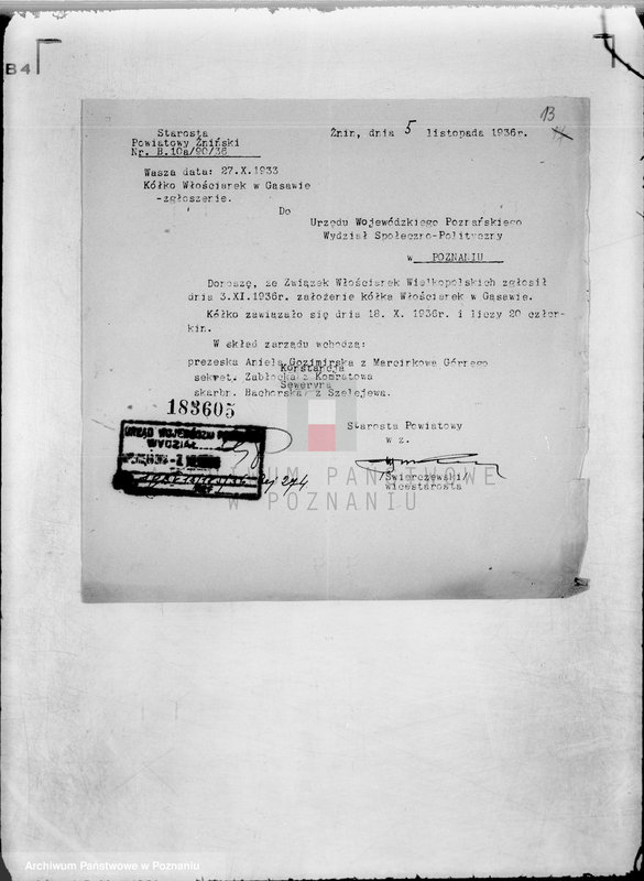 Obraz 17 z jednostki "/Związek Włościanek Wielkopolskich/"