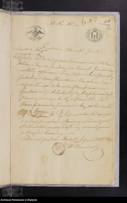 image.from.unit.number "Annexa z parafii Janowiec w roku 1851"