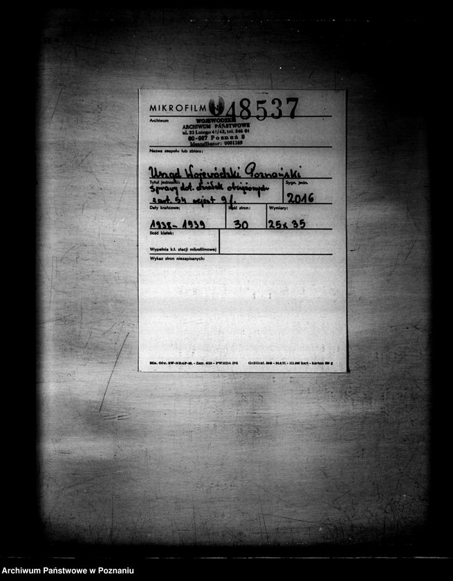 Obraz 2 z jednostki "Rejestr 12f Sprawy dotyczące działek obciążonych z art.. 54 rejestr 9f"