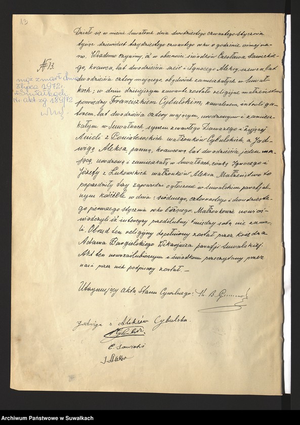 image.from.unit.number "Akty małżeństwa 1934"