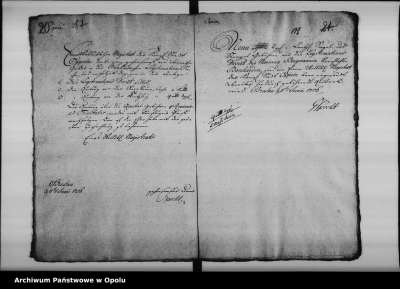 Obraz 15 z jednostki "Acta die Decreta Legitimationis natalium bei Zünften betreffend 1750-1795"