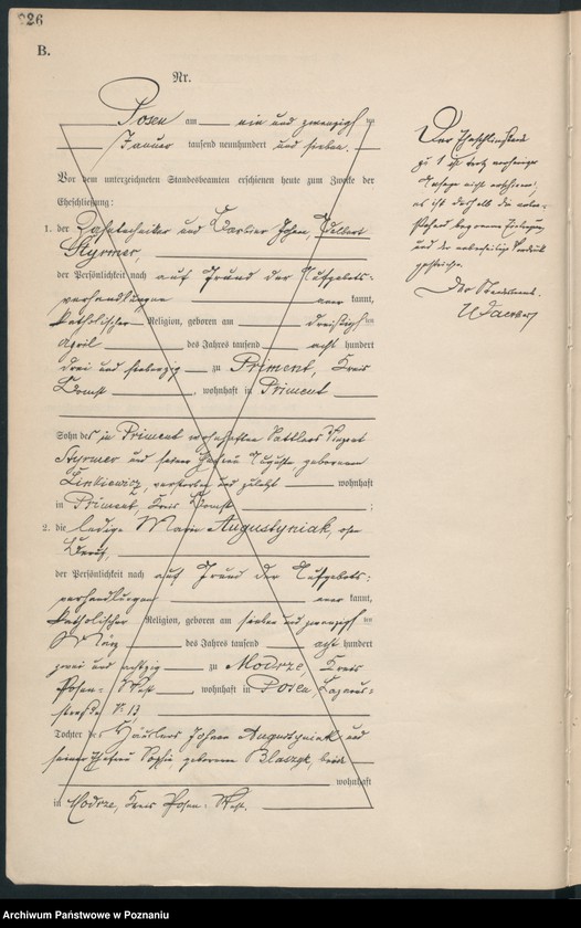 Obraz 15 z jednostki "Księga miejscowa małżeństw [Rejestr główny małżeństw]"