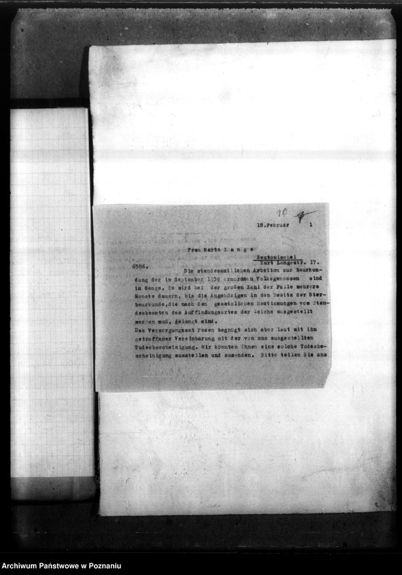 Obraz 14 z jednostki "Gustaw Lange aus Ossowo (powiat Gostyń)"