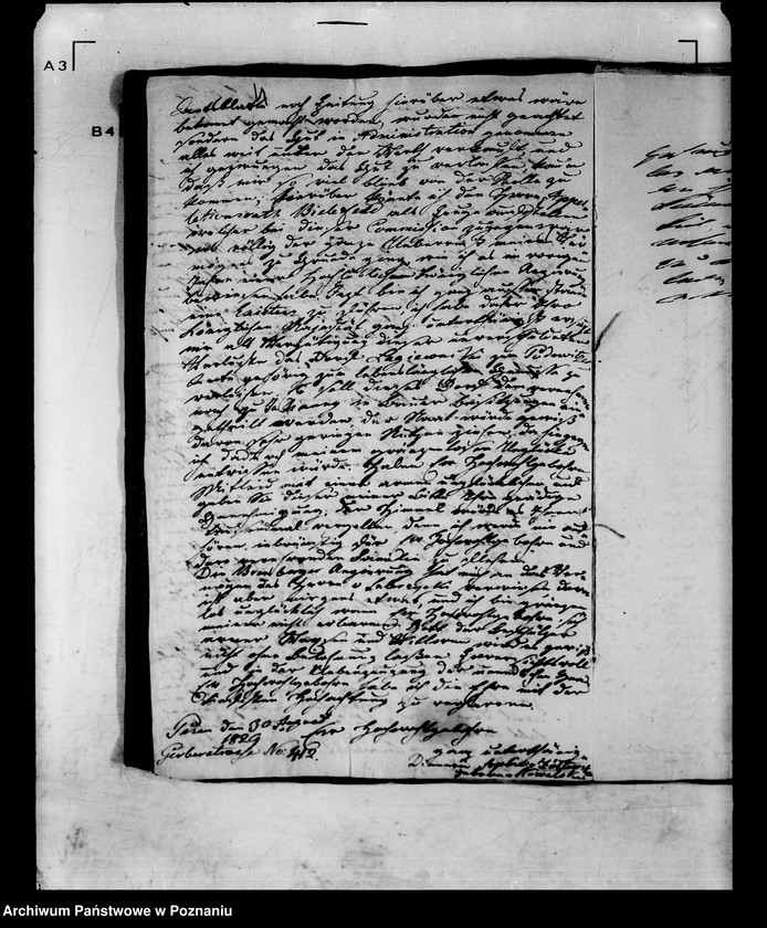 Obraz 8 z jednostki "Das Pensionsgesuch der Witwe Sophie von Zołtowska geborene Kowalska."