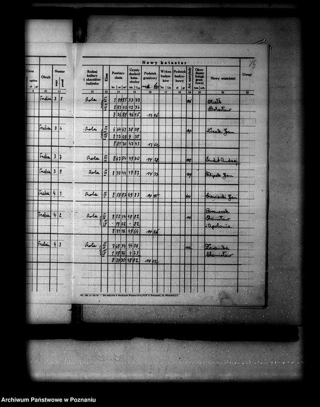 Obraz 20 z jednostki "Ostateczny rejestr pomiarowy gromady Mirowice powiatu bydgoskiego"