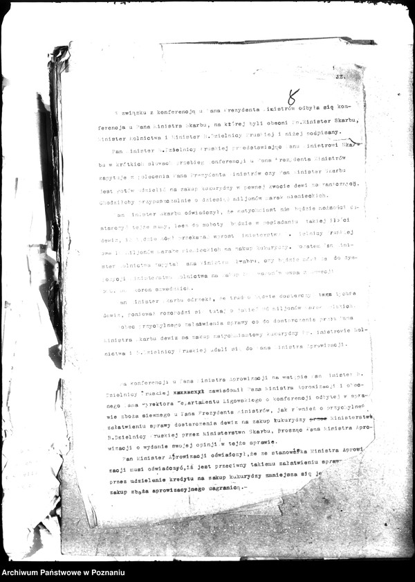 Obraz 13 z jednostki "Sprawozdania z czynności Dep. Aprowizacji w zakresie dostarczania zbóż siewnych dla Min. Roln."