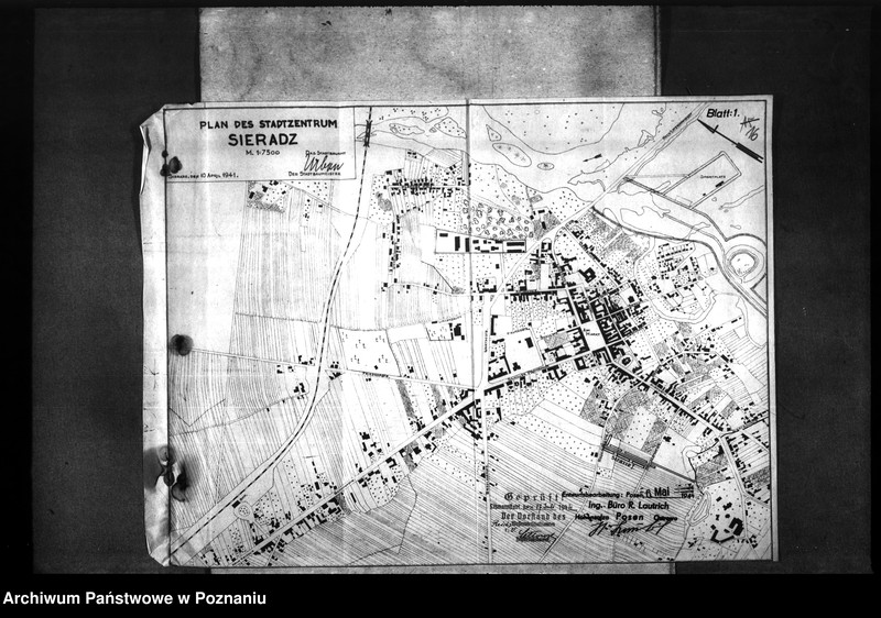Obraz 20 z jednostki "Entwurt für die Entwässerungsanlage der Reichsbedienstetensiedlung am Rosenweg in Schieratz"