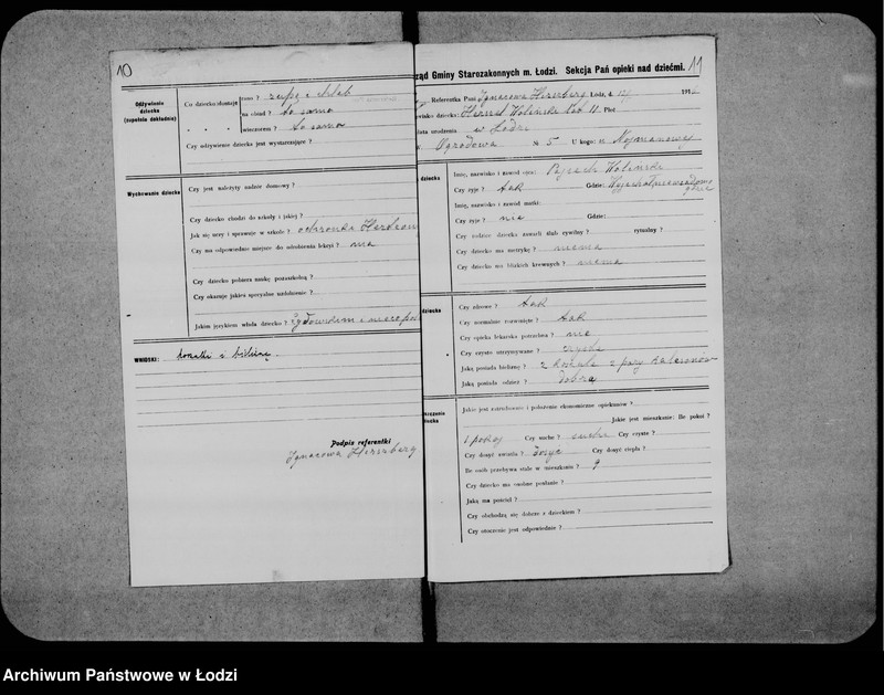 Obraz 10 z jednostki "Kwestionariusze sekcji pań"