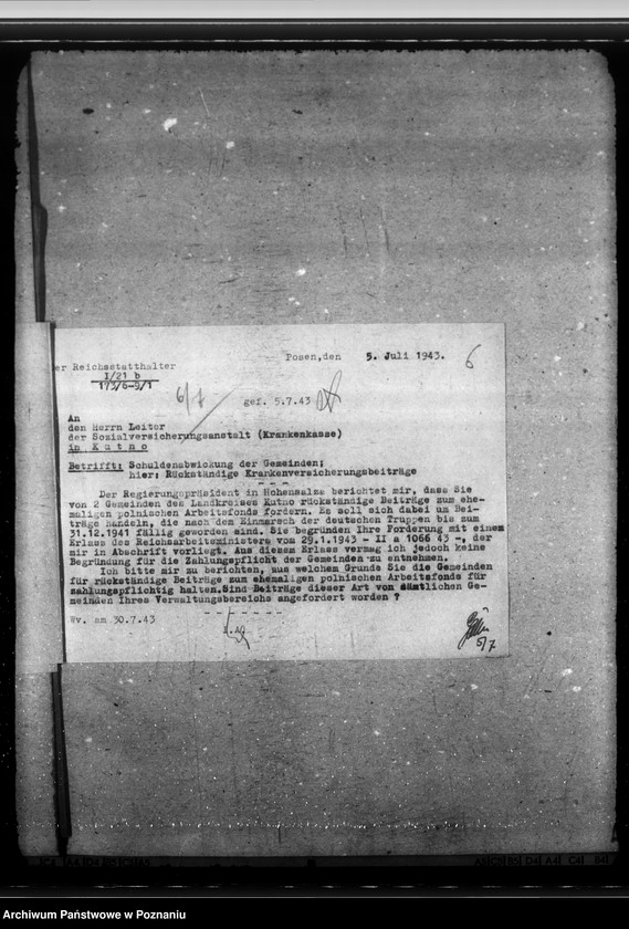 Obraz 11 z jednostki "Ausstattung der Landräte mit beschlagnahmten Möbeln aus Probstein und Schlössern"