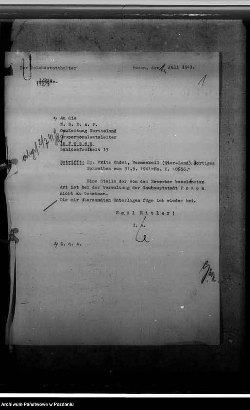 Obraz 5 z jednostki "Bewerbungen um Anstellung im öffentlichen Dienst"