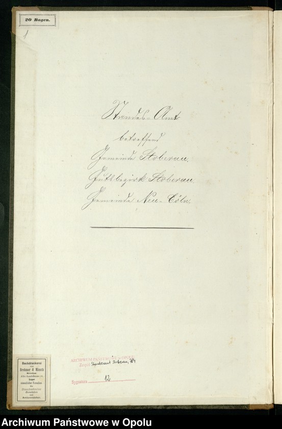 Obraz z jednostki "Geburts-Neben-Register Standes-Amt Stoberau 1886"